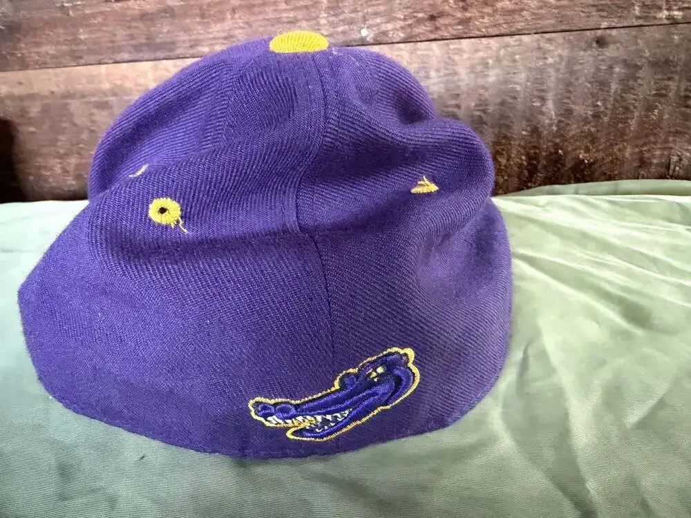 Vtg SF State University Gators Zephyr The Hat Purple Gold Fitted BB Hat 7 3/8